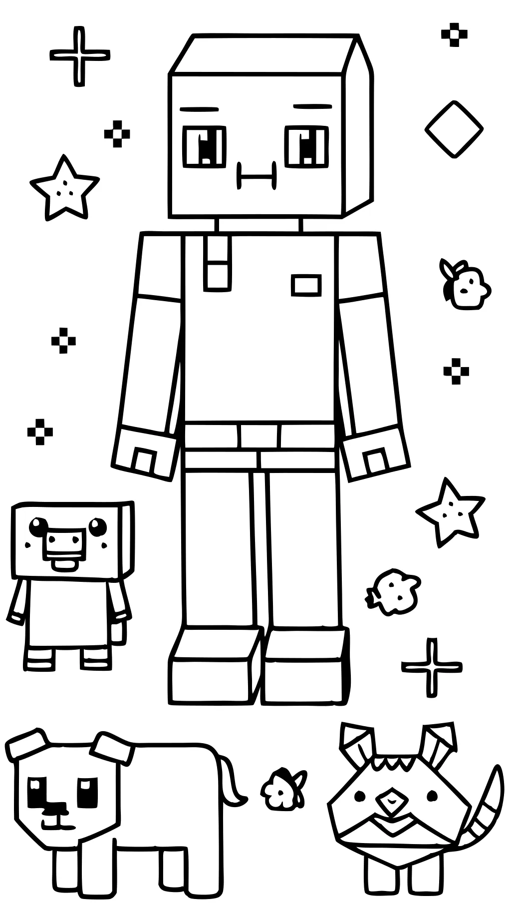 coloring pages minecraft